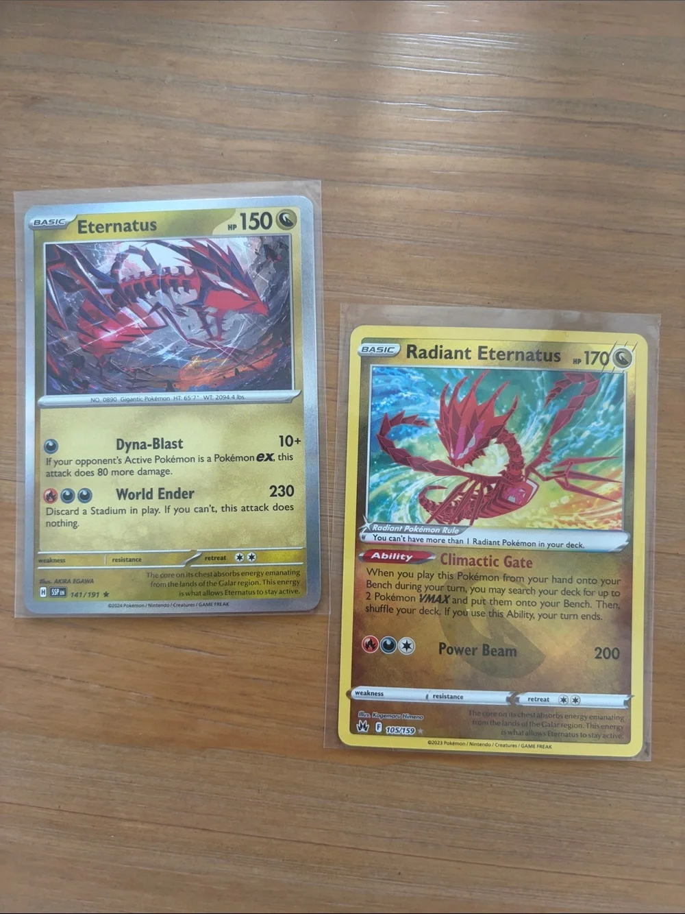 ✨ Eternatus & Radiant Eternatus Holo Card Mini Lot | 2 Cards ✨5/$25✨